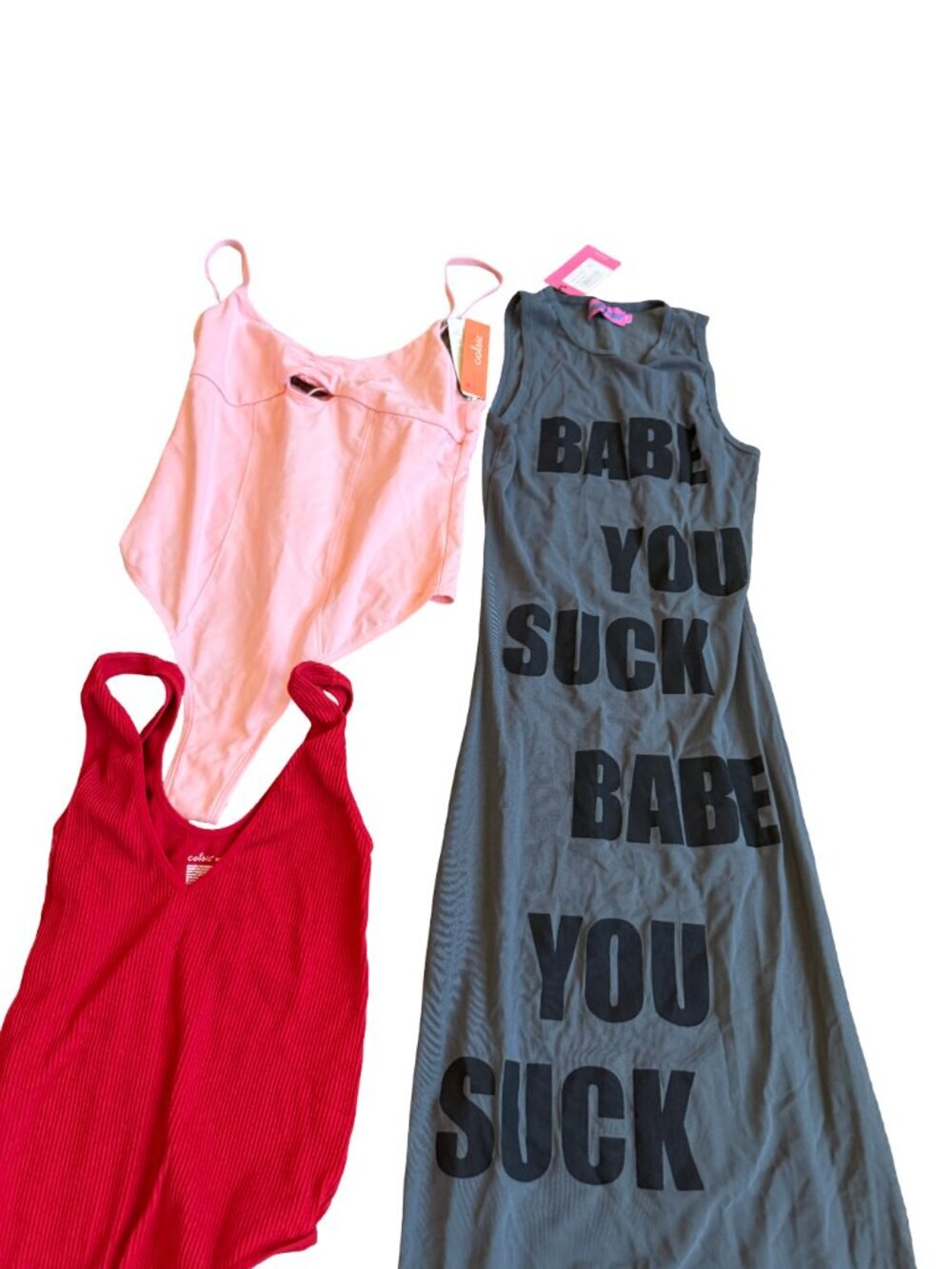 22 Piece Crop Top T-Shirt Bodysuit Dress Skirt Shorts Lot Trendy Y2K Size XS - Picture 6 of 11
